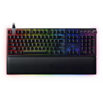 Razer Huntsman V2 teclado gaming con cable, switches Analog Optical, distribución US, RGB, negro (RZ03-03610100-R3M1)