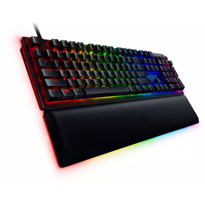 Razer Huntsman V2 teclado gaming con cable, switches Analog Optical, distribución US, RGB, negro (RZ03-03610100-R3M1)