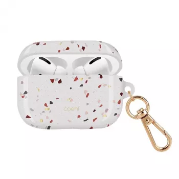 UNIQ Coehl Terrazzo Funda para Apple AirPods Pro - Blanco Natural
