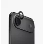 Protector de lente de cámara de aluminio UNIQ Optix con aplicador para Apple iPhone Air, Negro