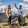 Bastones de trekking de corcho Komperdell Explorer Zero, Marrón