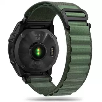 TECH-PROTECT NYLON PRO Correa para Garmin Fenix 5 / 6 / 6 Pro / 7, 22 mm QuickFit, Verde Militar