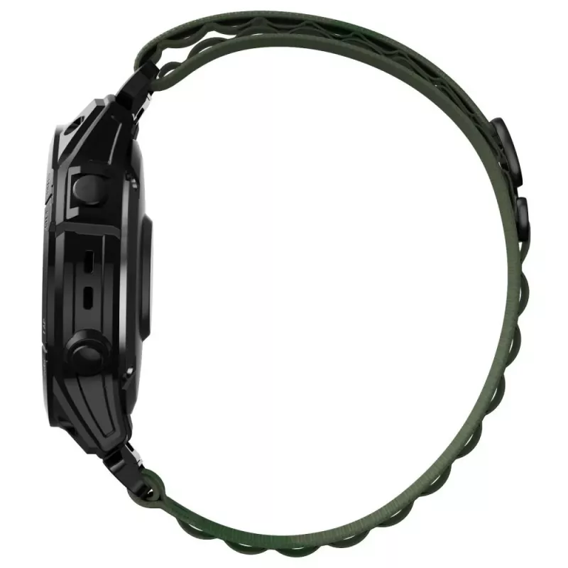 TECH-PROTECT NYLON PRO Correa para Garmin Fenix 5 / 6 / 6 Pro / 7, 22 mm QuickFit, Verde Militar