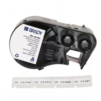 Cinta de transferencia térmica de resina BRADY M4-130-492 R6600 para BMP41/BMP51/BMP53/M511, negra, 45,72 mm x 22,86 m