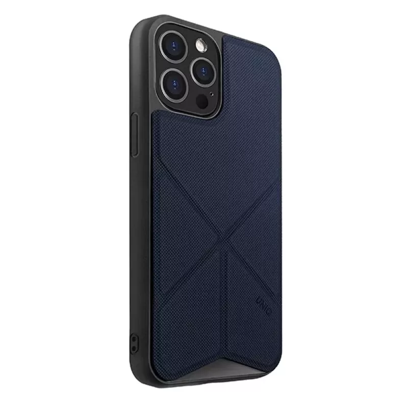 Funda tipo folio UNIQ Transforma para iPhone 12 Pro Max - Azul eléctrico