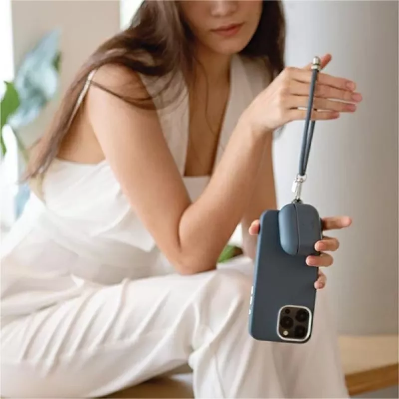 Correa de mano universal para teléfonos UNIQ Coehl Laurel azul zafiro