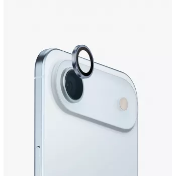 Protector de lente de cámara de aluminio UNIQ Optix con aplicador para Apple iPhone Air, Plateado