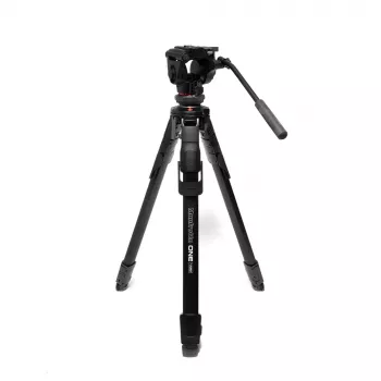 Manfrotto MKONEVA-500X trípode híbrido foto-vídeo con rótula fluida, patas de aluminio de 5 secciones, cierres de palanca, columna rápida, bolsa de transporte
