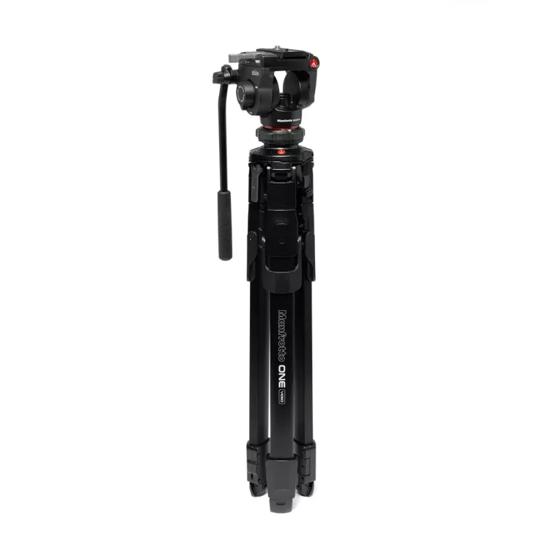 Manfrotto MKONEVA-500X trípode híbrido foto-vídeo con rótula fluida, patas de aluminio de 5 secciones, cierres de palanca, columna rápida, bolsa de transporte
