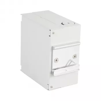EFB caja de distribución de fibra óptica para carril DIN OM4, 12x pigtail LC, 6x conector hembra LC dúplex, gris claro