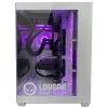 LORGAR ADVANCED A201 PC gaming - AMD Ryzen 5 7500F, GeForce RTX 5060 Ti 16GB, 32GB DDR5, 1TB NVMe SSD, fuente de alimentación 750W, blanco