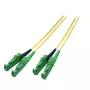 EFB R&M cable de conexión dúplex E2000/APC a E2000/APC OS2 monomodo 3m LSZH 3mm amarillo G657A1 clase C