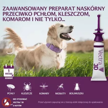 Solución spot-on Ceva Vectra 3D para perros de 10-25 kg, 3 pipetas