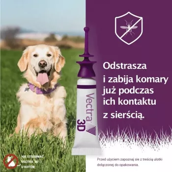 Solución spot-on Ceva Vectra 3D para perros de 10-25 kg, 3 pipetas