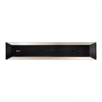 Grabador de vídeo en red 4K AI de 64 canales BCS, 8 bahías RAID, 384 Mbps, reconocimiento facial, ANPR, montaje en rack 2U