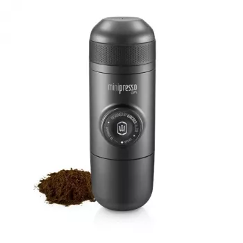 Cafetera espresso portátil Wacaco Minipresso GR - manual, 8 bar, café molido, negra