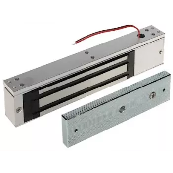 Cerradura electromagnética INNE ZE-320, fuerza de retención de 300 kg, 12/24V DC, fail-safe, montaje en superficie
