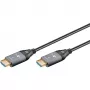GOOBAY Cable HDMI Optical Hybrid Ultra High-Speed (AOC) 8K / 60Hz - 20m, 48 Gbit/s, Negro/Gris