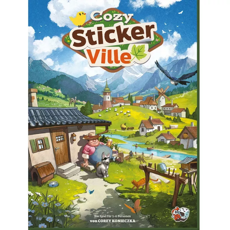 ASMODEE Cozy Stickerville Sticker Book | Serie TOPModel | 24 páginas, 6 hojas de pegatinas | Juego creativo a partir de 6 años