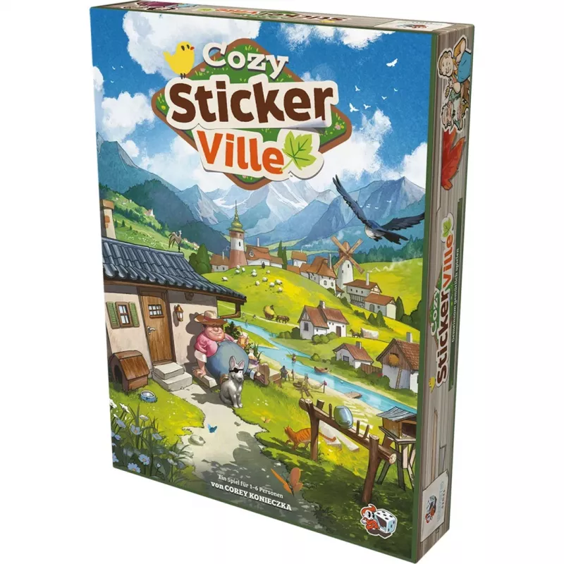 ASMODEE Cozy Stickerville Sticker Book | Serie TOPModel | 24 páginas, 6 hojas de pegatinas | Juego creativo a partir de 6 años