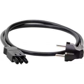 KOPP ELEKTROTECHNIK alargador con contacto de protección, 1,5 mm², compatible con GST18i3, 1 m, negro