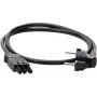 KOPP ELEKTROTECHNIK alargador con contacto de protección, 1,5 mm², compatible con GST18i3, 1 m, negro