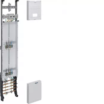 Hager panel de contadores completo Z 1350x250mm trifásico 2 posiciones de contador 10mm² con función de corte