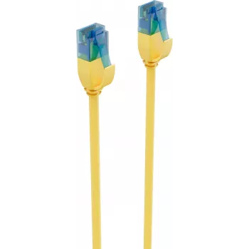 ShiverPeaks BS08-22012 cable de parcheo slim CAT 6 U/UTP, 0,5 m, amarillo