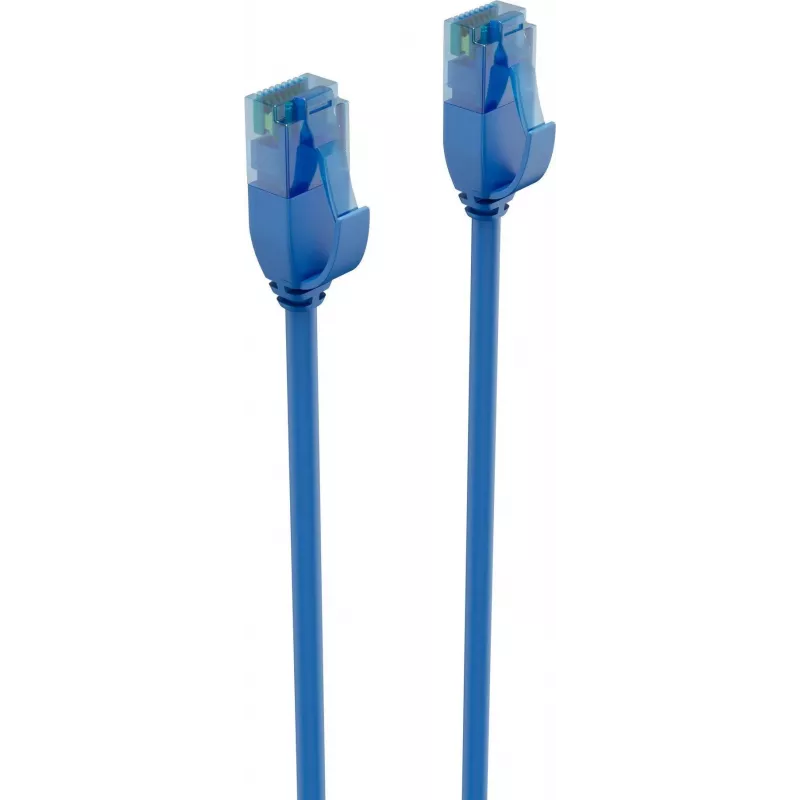 ShiverPeaks BASIC-S cable de parcheo slim Cat.6 U/UTP, 5m, azul