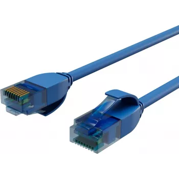 ShiverPeaks BASIC S- cable de parcheo slim Cat.6 U/UTP 3m azul