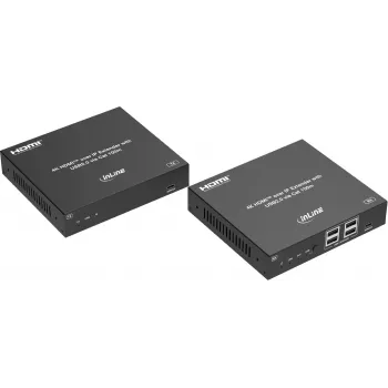 InLine® extensor KVM sobre IP, HDMI 4K/60Hz, 100m, set (57886G)