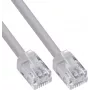 Cable redondo modular InLine® RJ12, conector macho-conector macho, 6 hilos, 6P6C, 5 m, gris
