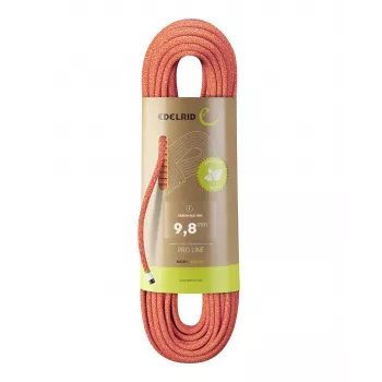 Cuerda dinámica de escalada Edelrid Heron Eco Dry 9.8 mm 70 m - Fire
