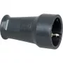 Conector hembra Schuko Kopp SEBS, hasta 3x1,5 mm², negro