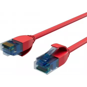 Cable de red slim Cat6 U/UTP ShiverPeaks BASIC-S, 3,0 m, rojo