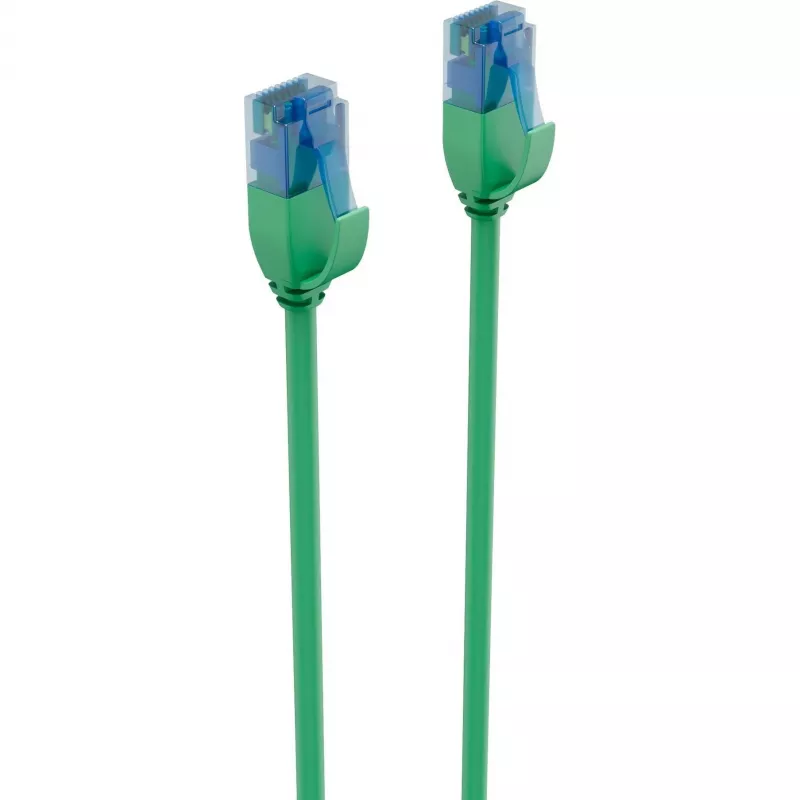 Cable de red slim Cat.6 U/UTP ShiverPeaks BASIC-S, 3 m, verde