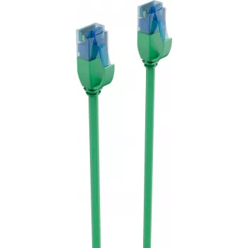 Cable de red slim Cat.6 U/UTP ShiverPeaks BASIC-S, 5,0 m, verde