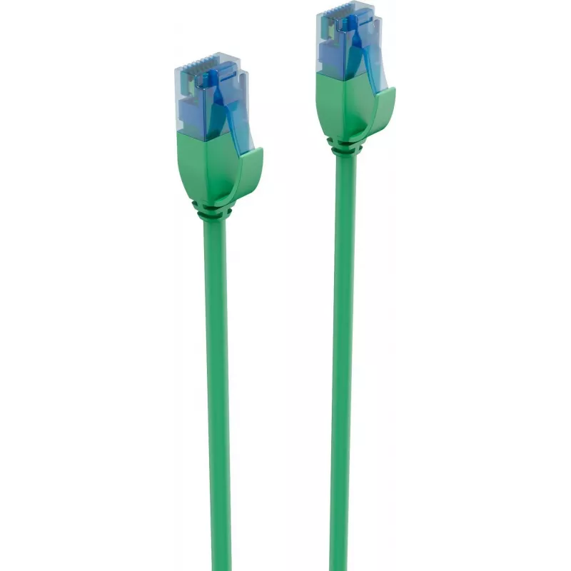 Cable de red slim Cat.6 U/UTP ShiverPeaks BASIC-S, 5,0 m, verde
