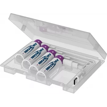 Baterías de litio ANSMANN 1312-0044 AA (Type 2200), pack de 4 con caja de almacenamiento