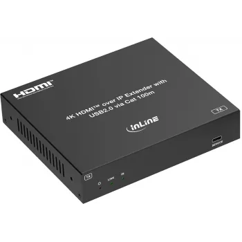 Extensor KVM sobre IP InLine®, HDMI 4K/60Hz, 100 m, transmisor (TX) (57886I)