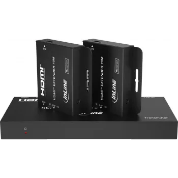 Set divisor/extensor de vídeo InLine® 1x2 Cat.6 HDMI 4K/30Hz
