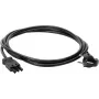 Kopp Cable de corriente acodado Schuko GST18i3 3m 3G1,5mm² H05VV-F negro