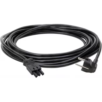 Kopp Cable alargador de 10m con conector macho Schuko y conector hembra GST18i3, 1,5 mm², negro
