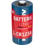 ANSMANN 1510-0072 Pila de litio CR123A – 3V 1600mAh, alta densidad energética, 10 años de vida útil (paquete grande)
