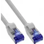 INLINE B-74933 Cable de red Slim Cat.6A S/FTP LSZH, gris, 0,30m, pack de 150