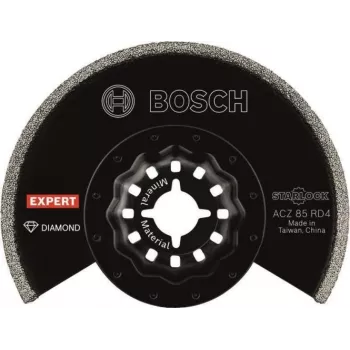 Bosch 2608902057 Hoja de sierra segmentada diamantada multiusos ACZ 85 RD4, 85 mm, Starlock, para eliminar mortero de juntas y mortero