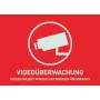 ABUS Pegatina de advertencia de videovigilancia, 148x105 mm (AU1320)