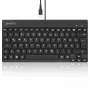 Perixx PERIBOARD-326 DE teclado USB retroiluminado, con cable, negro
