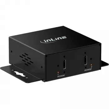 InLine® cargador mini USB-C industrial de 2 puertos, PD 200 W