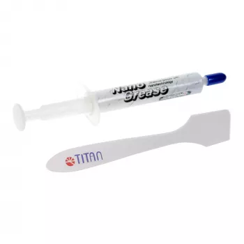 Titan Nano Grease pasta térmica 3g, 4,5 W/mK, no conductora, aplicador de jeringa, TTG-G30030